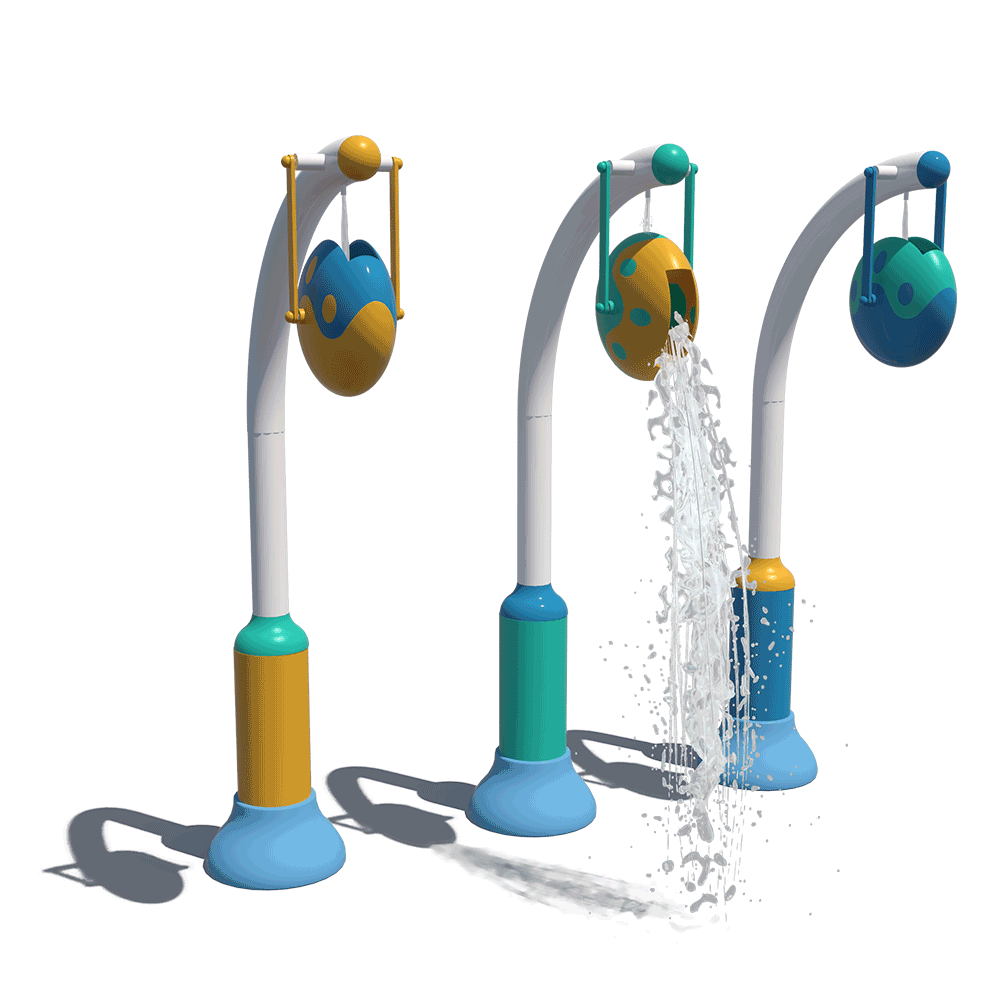 Funnny Curved Pour Bucket Water Play Equipment